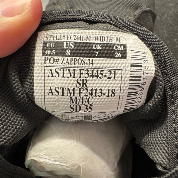 Carhartt Detroit Low Nano Toe work Shoe Sneaker Men’s Sz 8 Black Canvas new - Picture 11 of 13